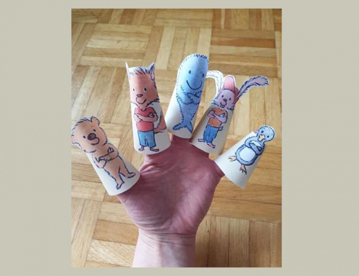 Ана Ана - хартиени марионетки за пръсти